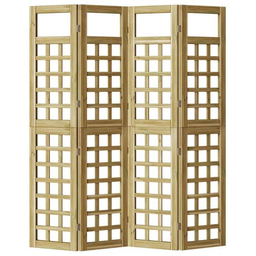 Екран за уединение Меден кафяв 160 x 180 cm Солиден бор