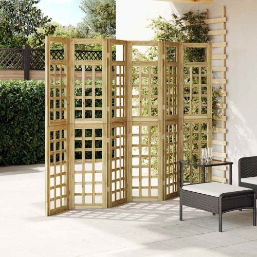 Екран за уединение Меден кафяв 240 x 180 cm Солиден бор