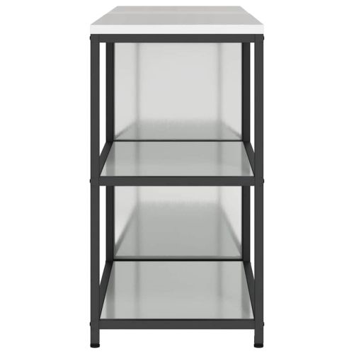 Комплект за кухненско съхранение с рафт с врата 2 pcs Сребрист