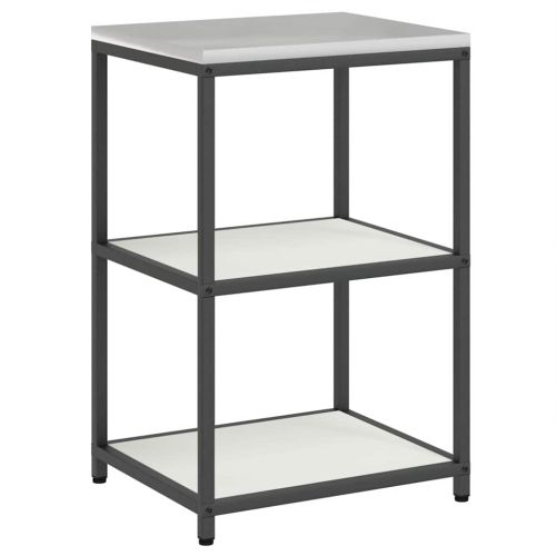 Комплект за кухненско съхранение с рафт с врата 2 pcs Бяло