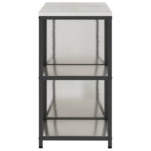 Комплект за кухненско съхранение с рафт с врата 2 pcs Сребрист