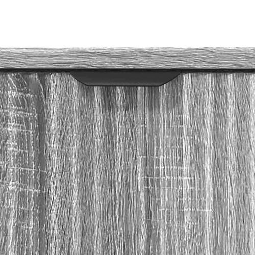 Комплект мебели за баня с рафт 3 pcs Сив сонома Инженерно дърво