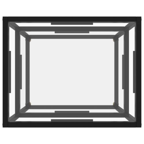 Конзолна маса, прозрачна, 50x40x40 cм, закалено стъкло