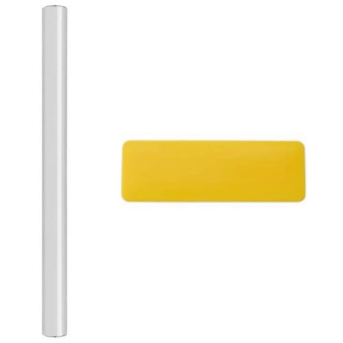 Самозалепваща се огледална лента 90 x 100 см 2 pcs Сребрист PET