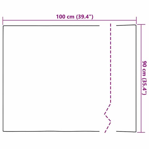 Самозалепваща се огледална лента 90 x 100 см 2 pcs Сребрист PET