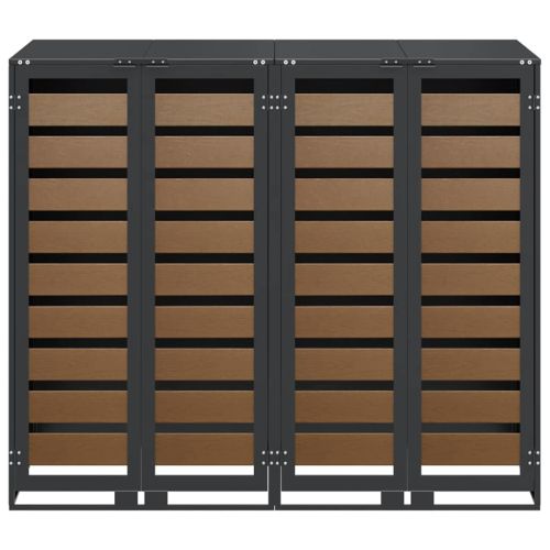 Контейнер за съхранение на 3 коша 340 x 77.5 x 115.5 см Стомана