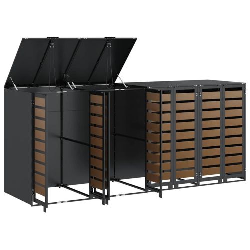 Контейнер за съхранение на 3 коша 340 x 77.5 x 115.5 см Стомана