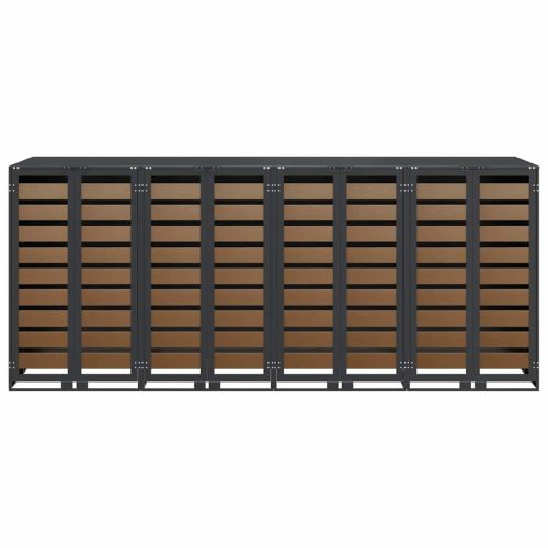 Контейнер за съхранение на 3 коша 340 x 77.5 x 115.5 см Стомана