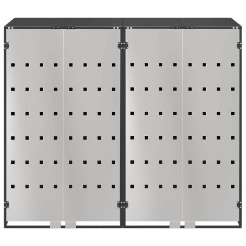 Контейнер за съхранение на 3 коша 340 x 77.5 x 115.5 см Стомана