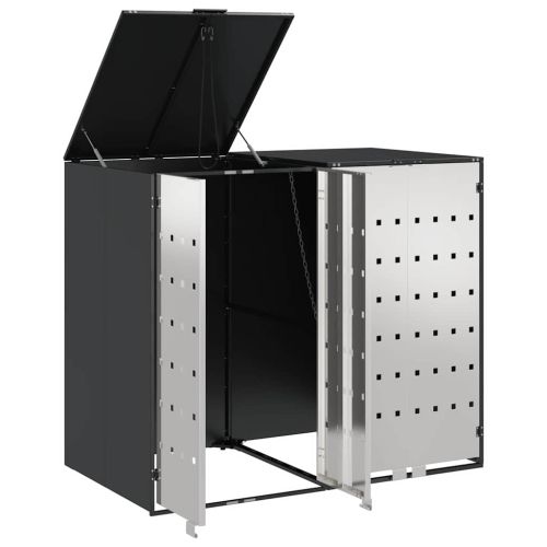 Контейнер за съхранение на 3 коша 340 x 77.5 x 115.5 см Стомана