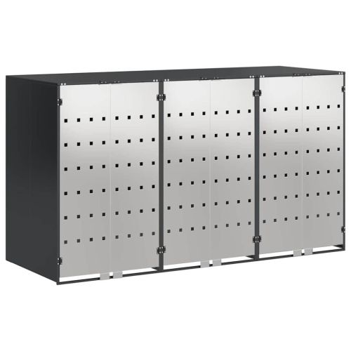 Контейнер за съхранение на 3 коша 340 x 77.5 x 115.5 см Стомана