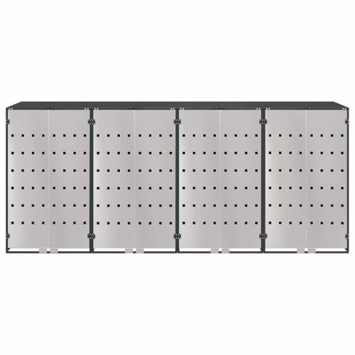 Контейнер за съхранение на 3 коша 340 x 77.5 x 115.5 см Стомана