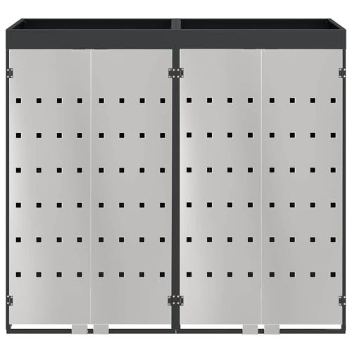 Контейнер за съхранение на 3 коша 340 x 77.5 x 115.5 см Стомана