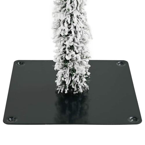 Коледно дърво с 300 LED светодиода Бяло 180 cm ПЕ и стомана
