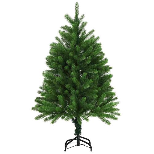 Коледно дърво с 150 LED светодиода с поставка Зелен 120 cm ПЕ