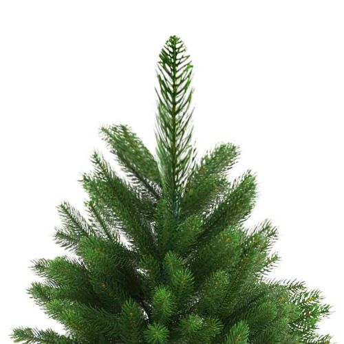 Коледно дърво с 300 LED светодиода с поставка Зелен 240 cm ПЕ