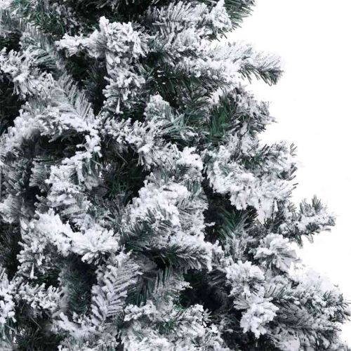 С изкуствено коледно дърво с 300 LED светодиода Бяло 180 cm