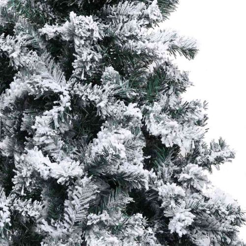С изкуствено коледно дърво с 300 LED светодиода Бяло 180 cm