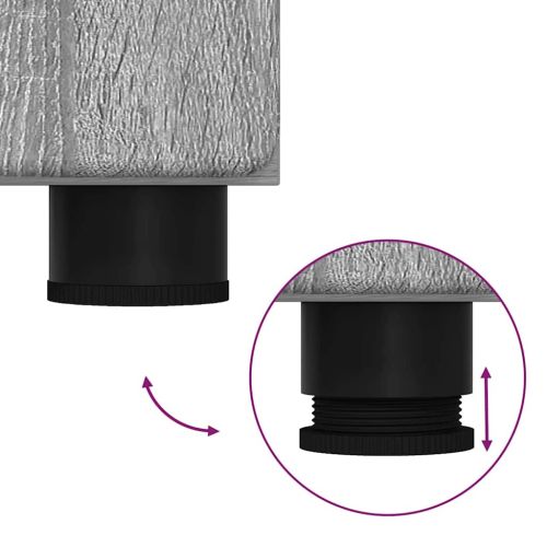 Комплект мебели за баня TULUM 2 pcs Сив Сонома 60 x 34 x 63 см