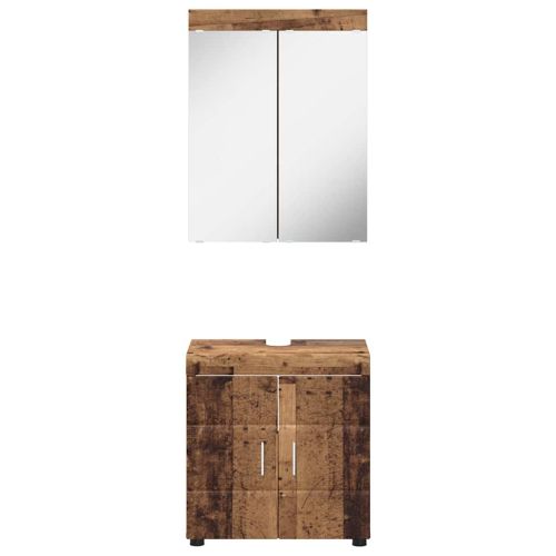 Комплект мебели за баня TULUM 2 pcs Старо дърво 60 x 34 x 63 см