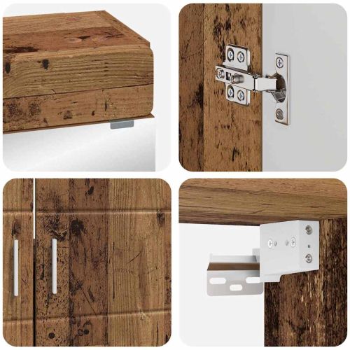 Комплект мебели за баня TULUM 2 pcs Старо дърво 60 x 34 x 63 см