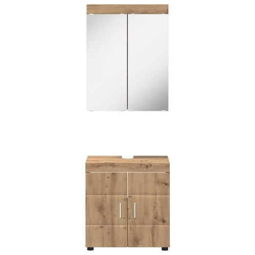 Комплект мебели за баня TULUM 2 pcs Дъб 60 x 34 x 63 см
