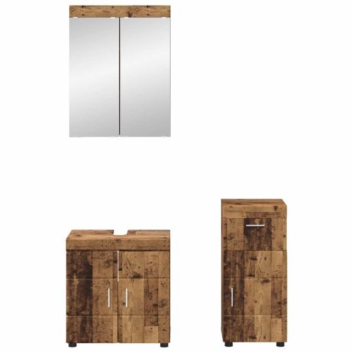Комплект мебели за баня TULUM 3 pcs Старо дърво 60 x 34 x 63 см