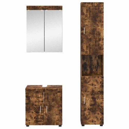 Комплект мебели за баня TULUM 3 pcs Димян дъб 60 x 34 x 63 см