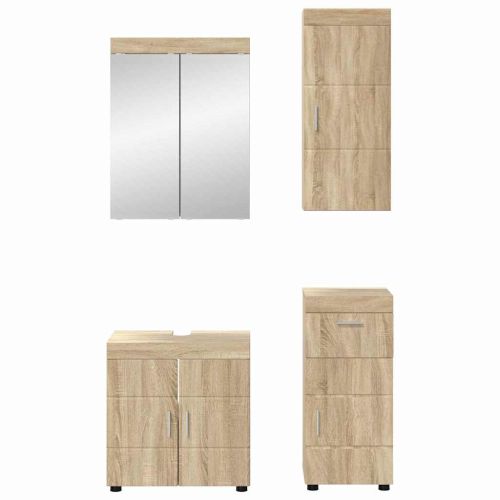 Комплект мебели за баня TULUM 4 pcs Сонома дъб 60 x 34 x 63 см