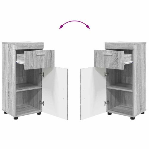 Комплект мебели за баня TULUM 4 pcs Сив Сонома 60 x 34 x 63 см