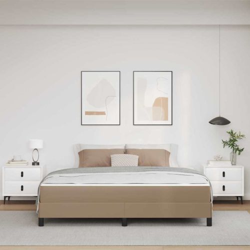 Рамка за легло с матрак Капучино 180 x 200 cm текстил