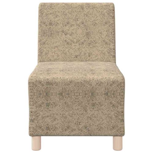 Модулен диван без ръкави 3 pcs Светлосиво 55 x 74 x 82 см