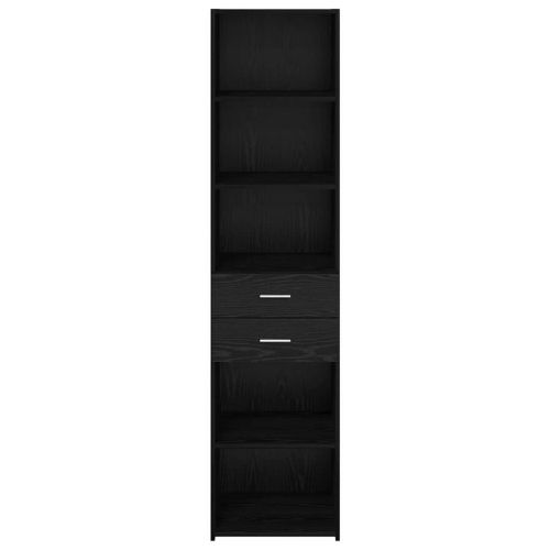 Висок шкаф Черния дъб 45 x 42,5 x 185 см Инженерно дърво