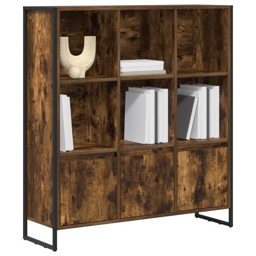 Шкаф за книги 2 pcs Димящ дъб 99,5 x 30 x 108 см