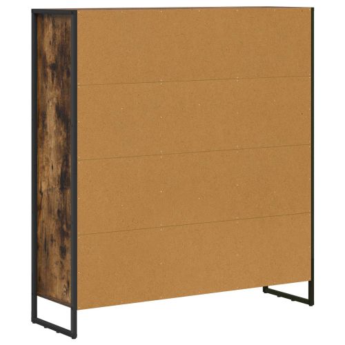 Шкаф за книги 2 pcs Димящ дъб 99,5 x 30 x 108 см