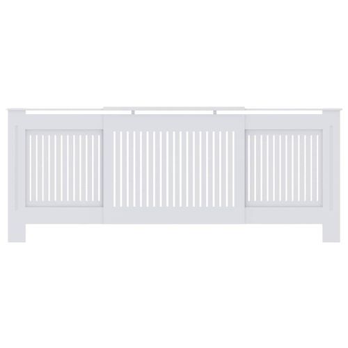 Калъф за радиатор 2 pcs Бяло 205 x 20,5 x 81,5 см