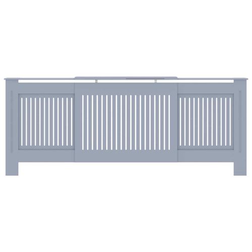 Калъф за радиатор 2 pcs Сив 205 x 20,5 x 81,5 см