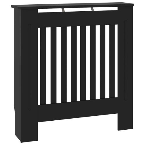 Калъф за радиатор Черно 78 x 19 x 81,5 см Инженерно дърво