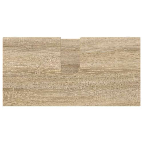 Комплект мебели за баня с рафт 3 pcs Сонома дъб Инженерно дърво