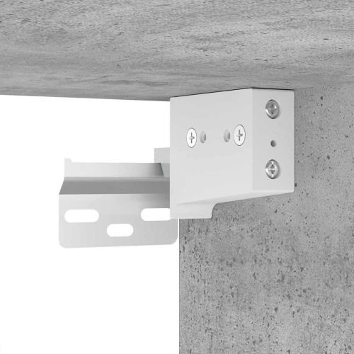 Комплект мебели за баня 3 pcs Циментено сиво Инженерно дърво