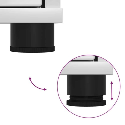 Комплект мебели за баня 3 pcs Лъскаво бяло Инженерно дърво