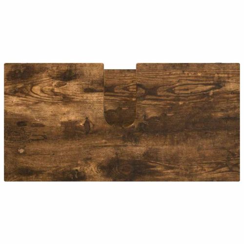 Комплект мебели за баня с рафт 3 pcs Димян дъб Инженерно дърво