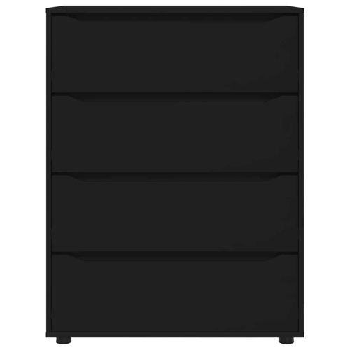 Шкафове за съхранение Черно 80 x 48 x 105 см Инженерно дърво