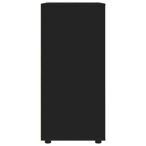 Шкафове за съхранение Черно 80 x 48 x 105 см Инженерно дърво