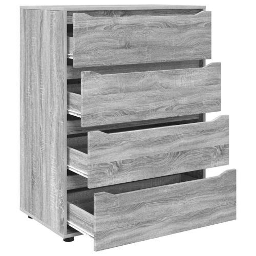 Шкафове за съхранение Сив Сонома 80 x 48 x 105 см