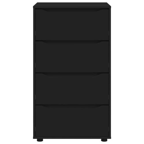 Шкафове за съхранение Черно 60 x 48 x 105 см Инженерно дърво