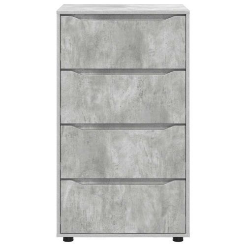 Шкафове за съхранение Циментено сиво 60 x 48 x 105 см