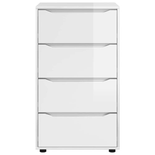 Шкафове за съхранение Лъскаво бяло 60 x 48 x 105 см