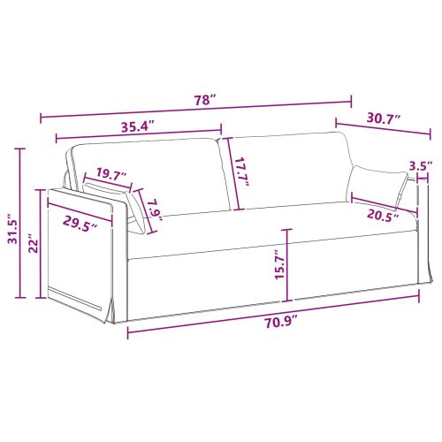 Комплект дивани 2 pcs Тъмен сив 158 x 78 x 80 см текстил