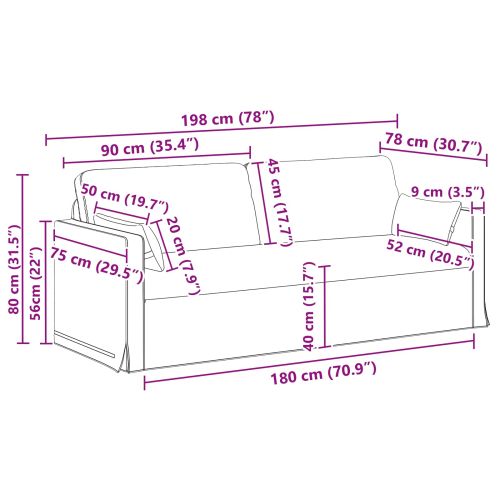 Комплект дивани 2 pcs Тъмен зелен 158 x 78 x 80 см текстил